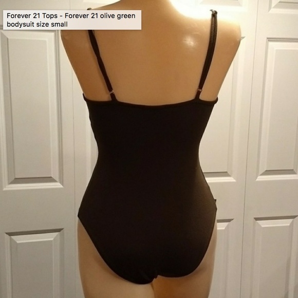 olive green bodysuit - Picture 3 of 5
